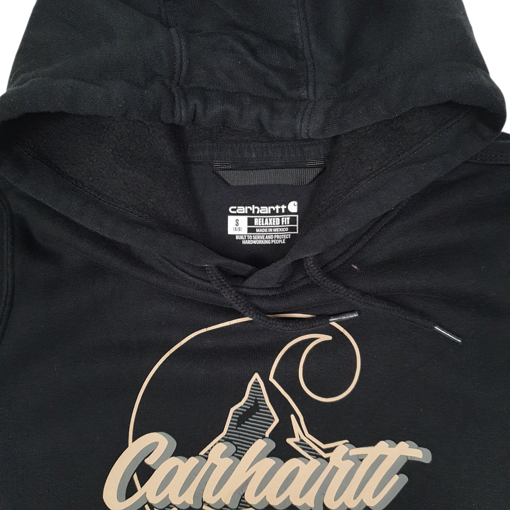 Womens Black Carhartt  Hoodie Jumper