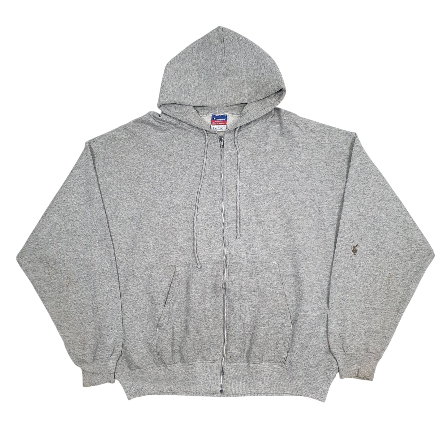 Mens Grey Champion  Full Zip Jumper