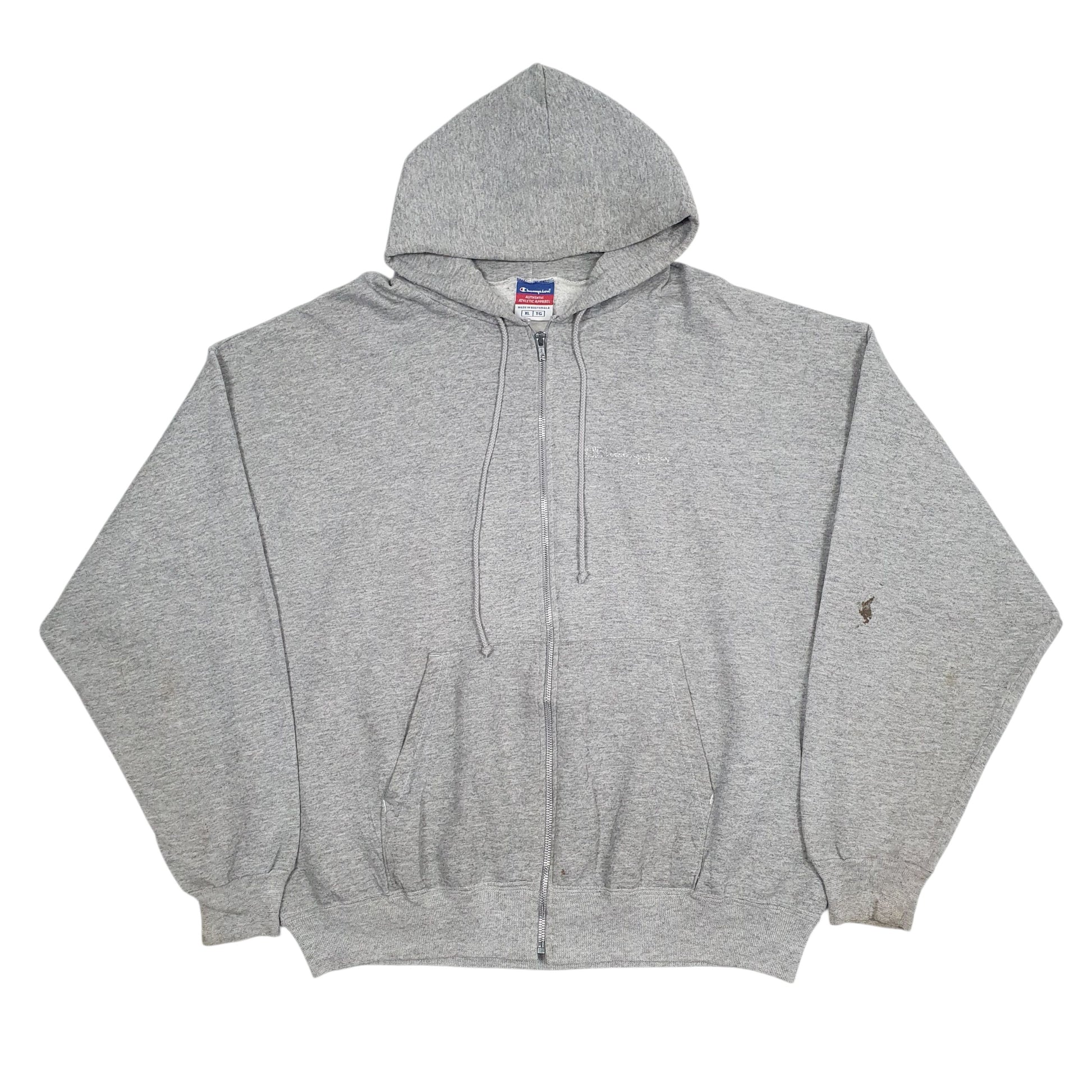 Mens Grey Champion  Full Zip Jumper
