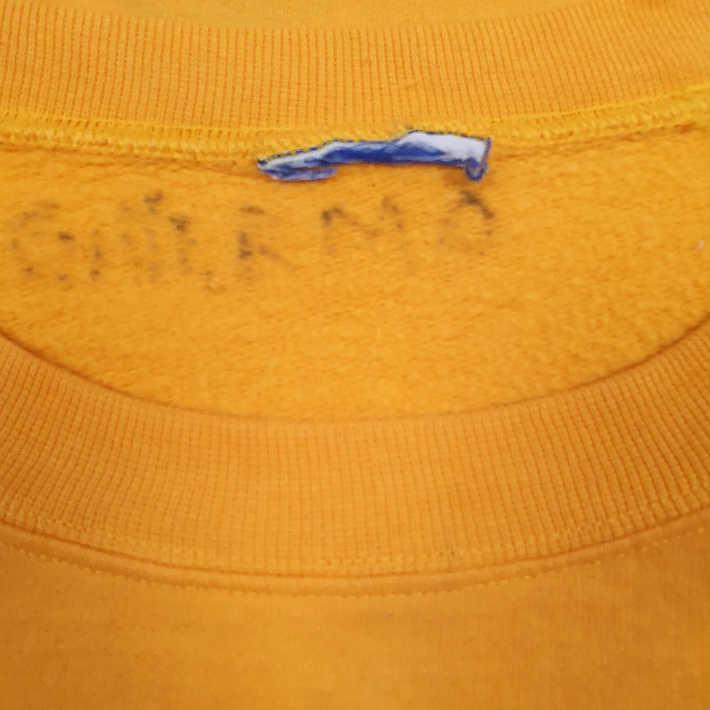 Mens Yellow Champion  Crewneck Jumper