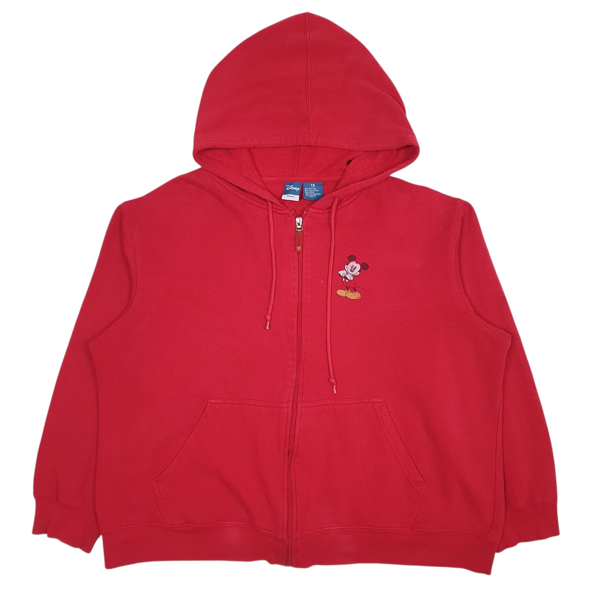 Womens Red Disney  Full Zip Jumper