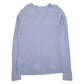 Womens Blue Tommy Hilfiger Cable Knit Knitwear V Neck Jumper