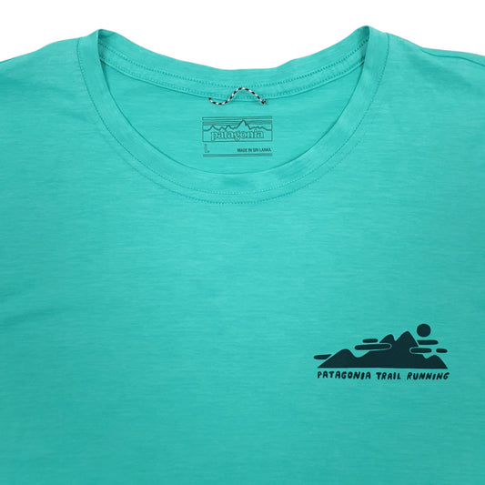 Mens Green Patagonia Capilene  T Shirt