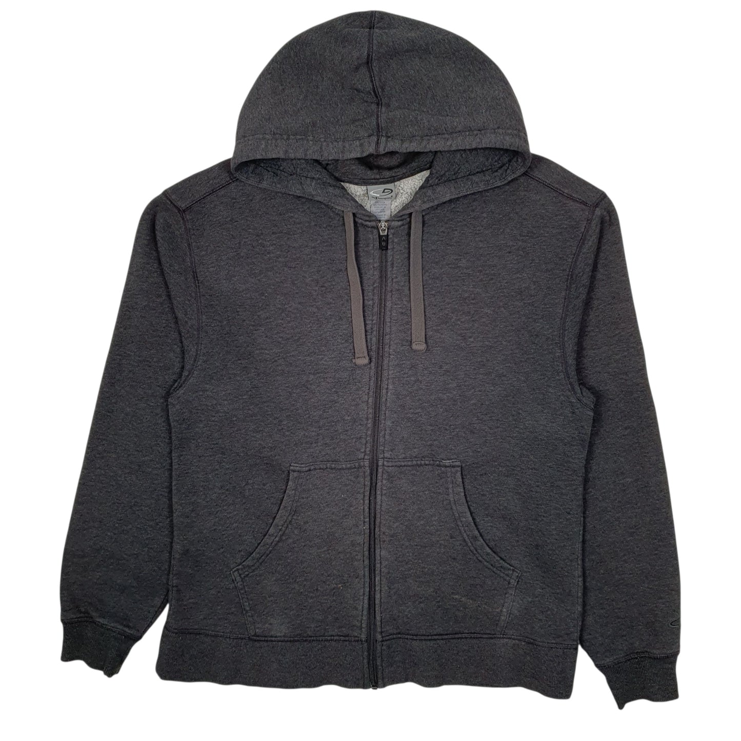 Mens Grey Champion Hoodie Full Zip Jumper