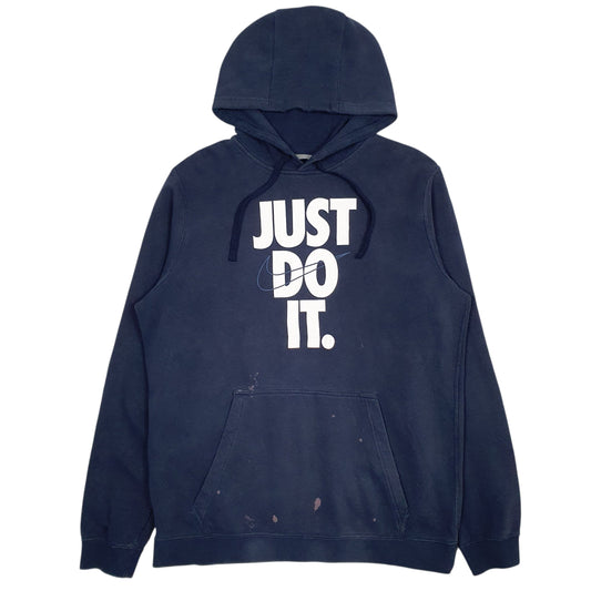 Mens Navy Nike Just Do It Hoodie Jumper
