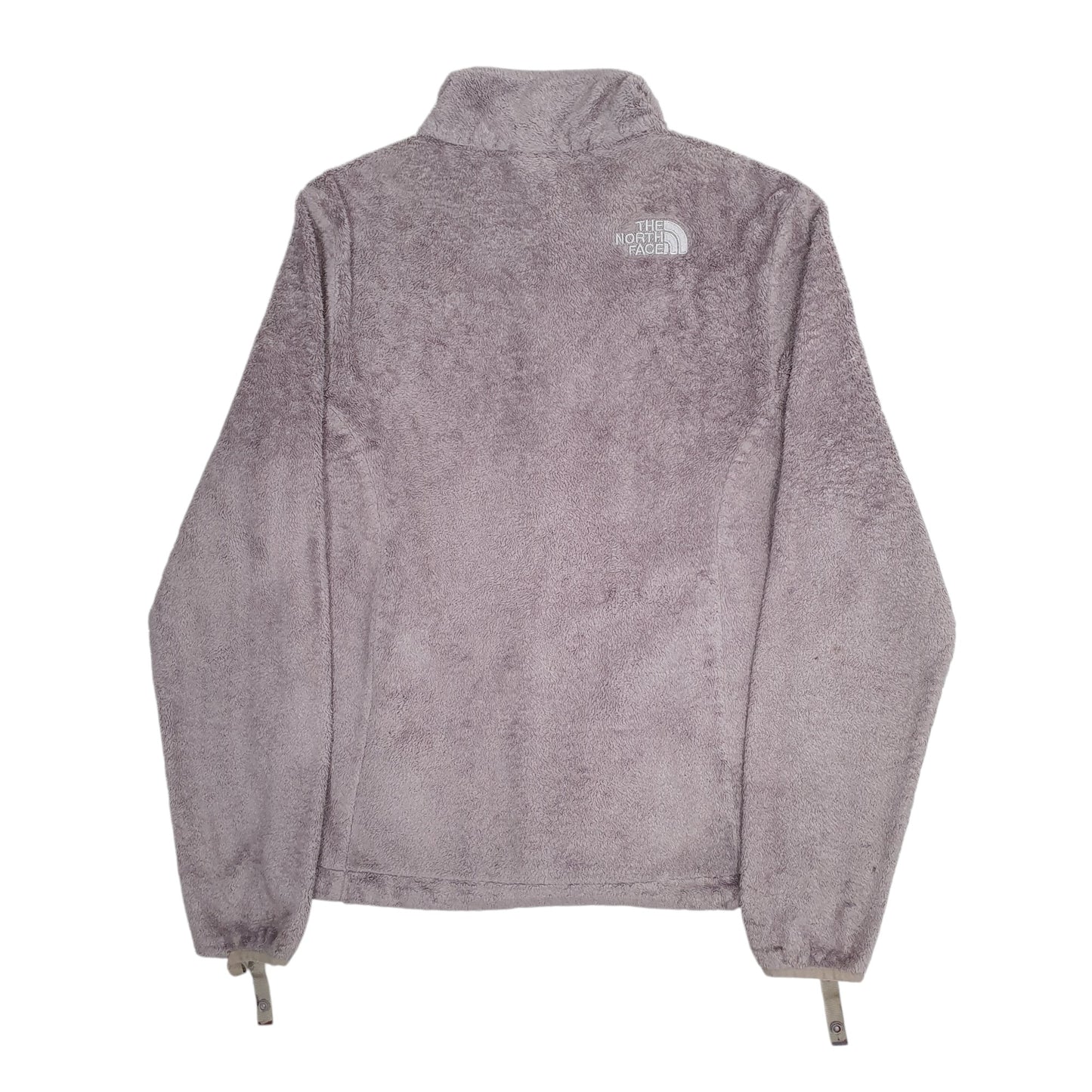 Womens Grey The North Face Fluffy Full Zip Jumper