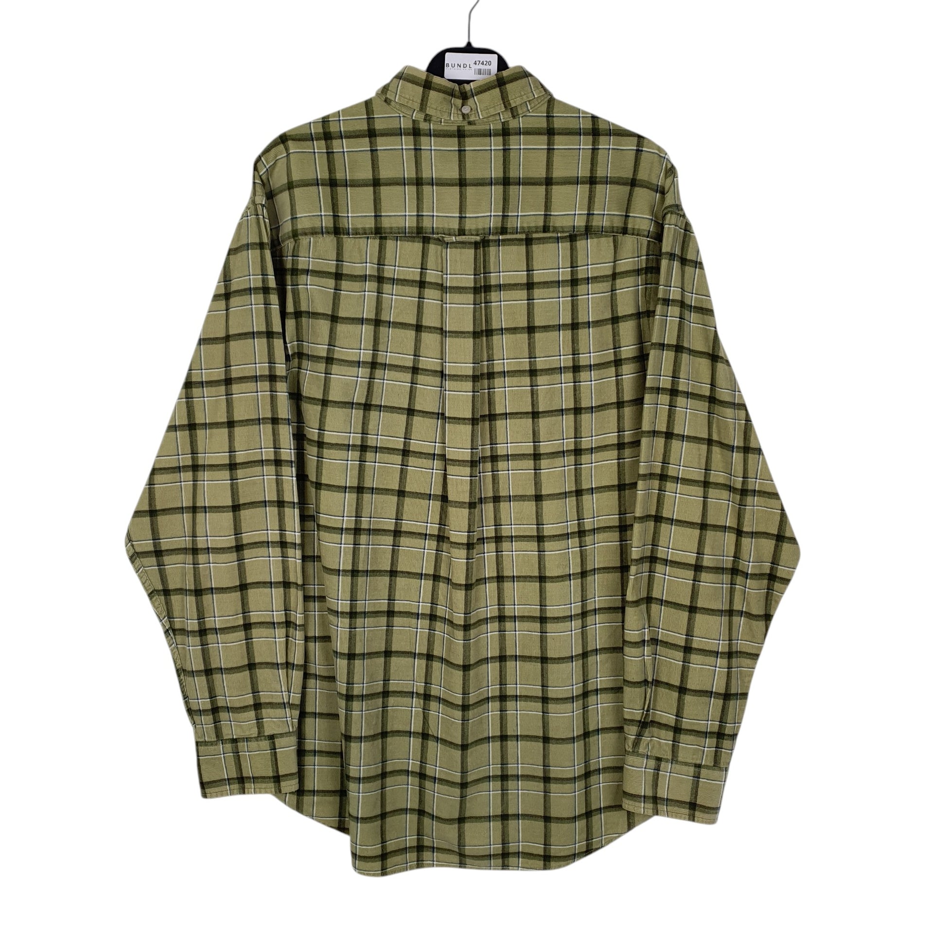 Mens Green Covington Corduroy  Shirt