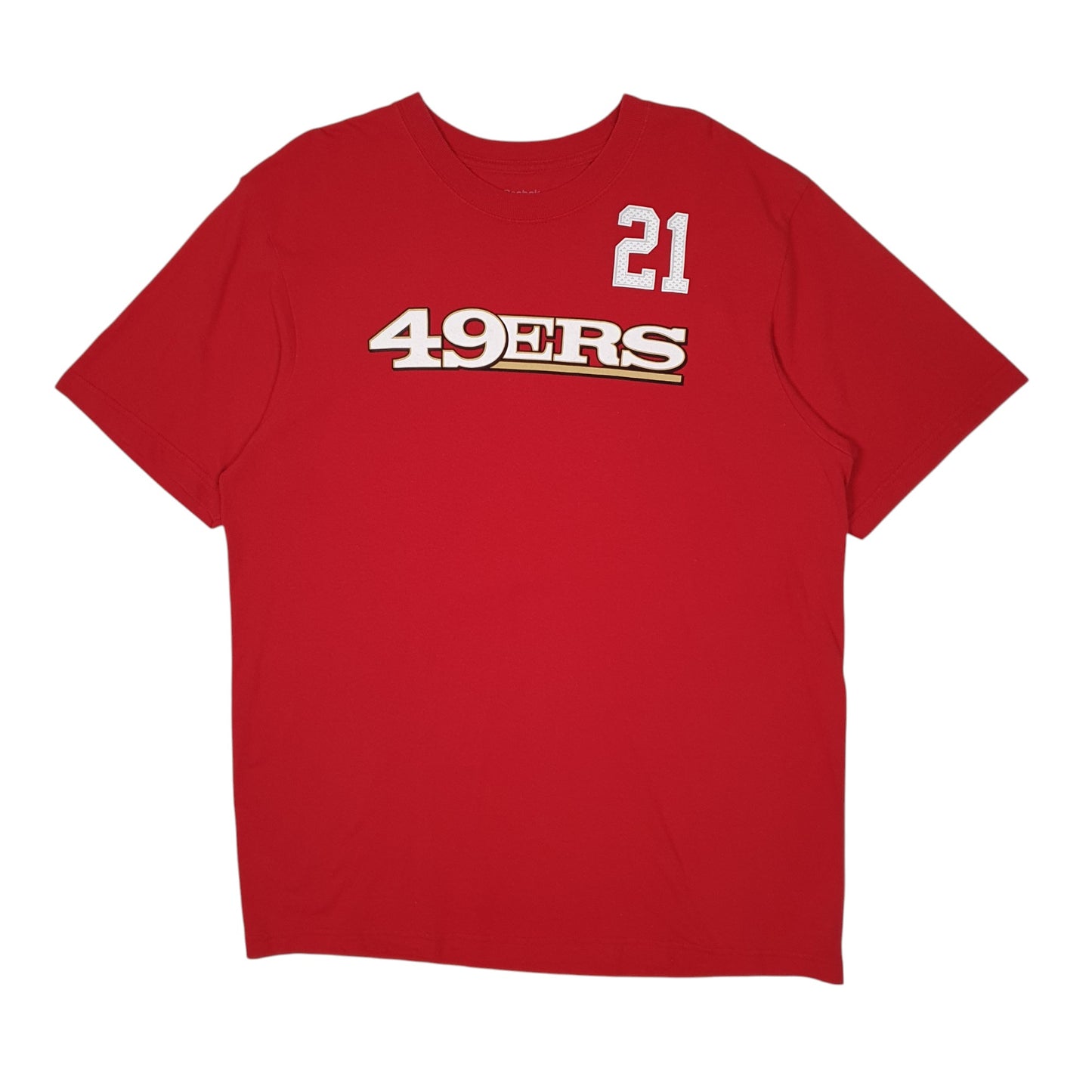 Mens Red Reebok San Francisco 49ers NFL Gore Short Sleeve T Shirt