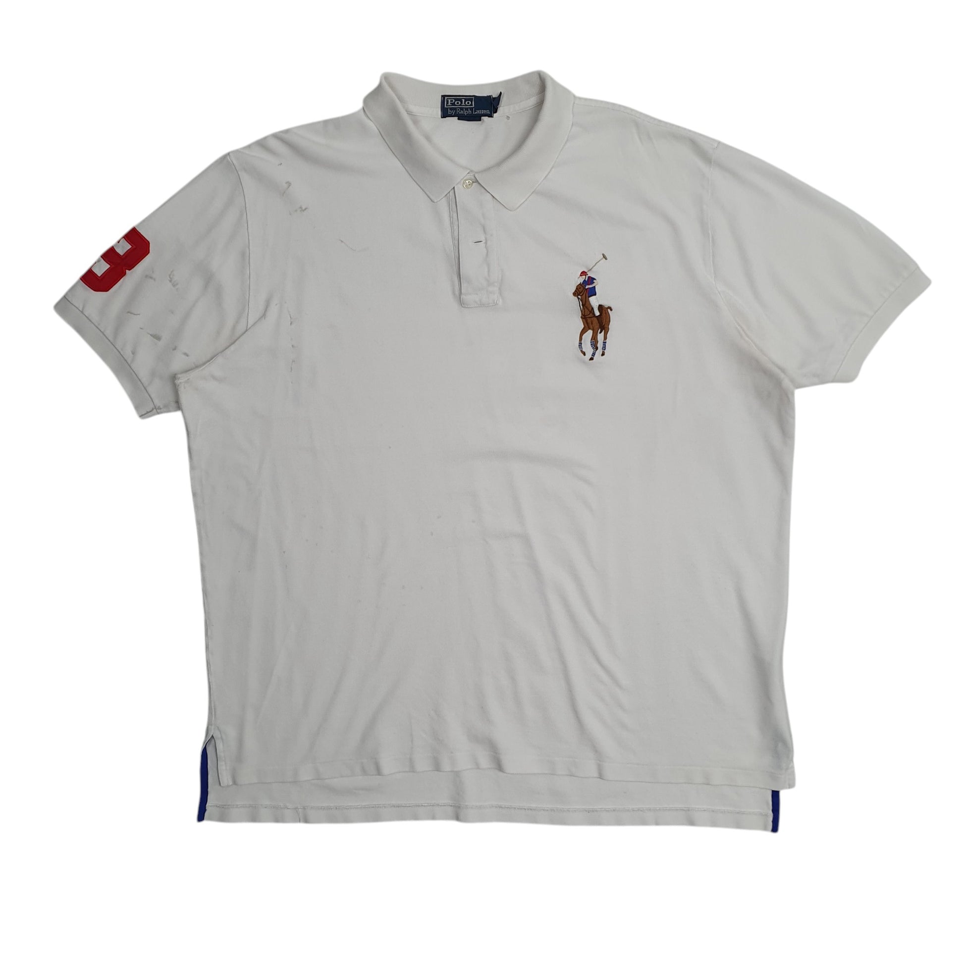 Mens White Polo Ralph Lauren  Short Sleeve Polo Shirt