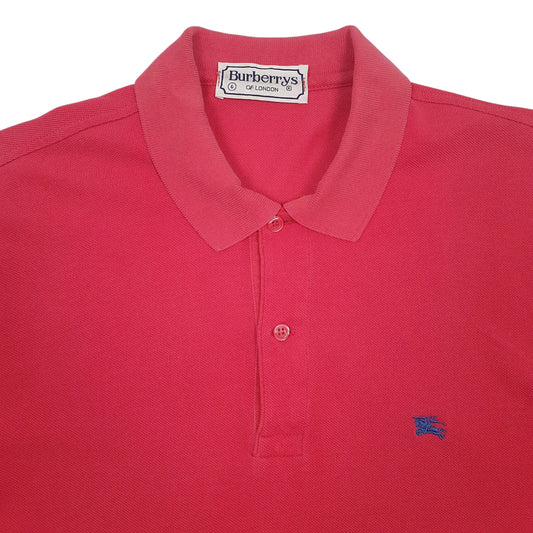 Mens Pink Burberry   Polo Shirt