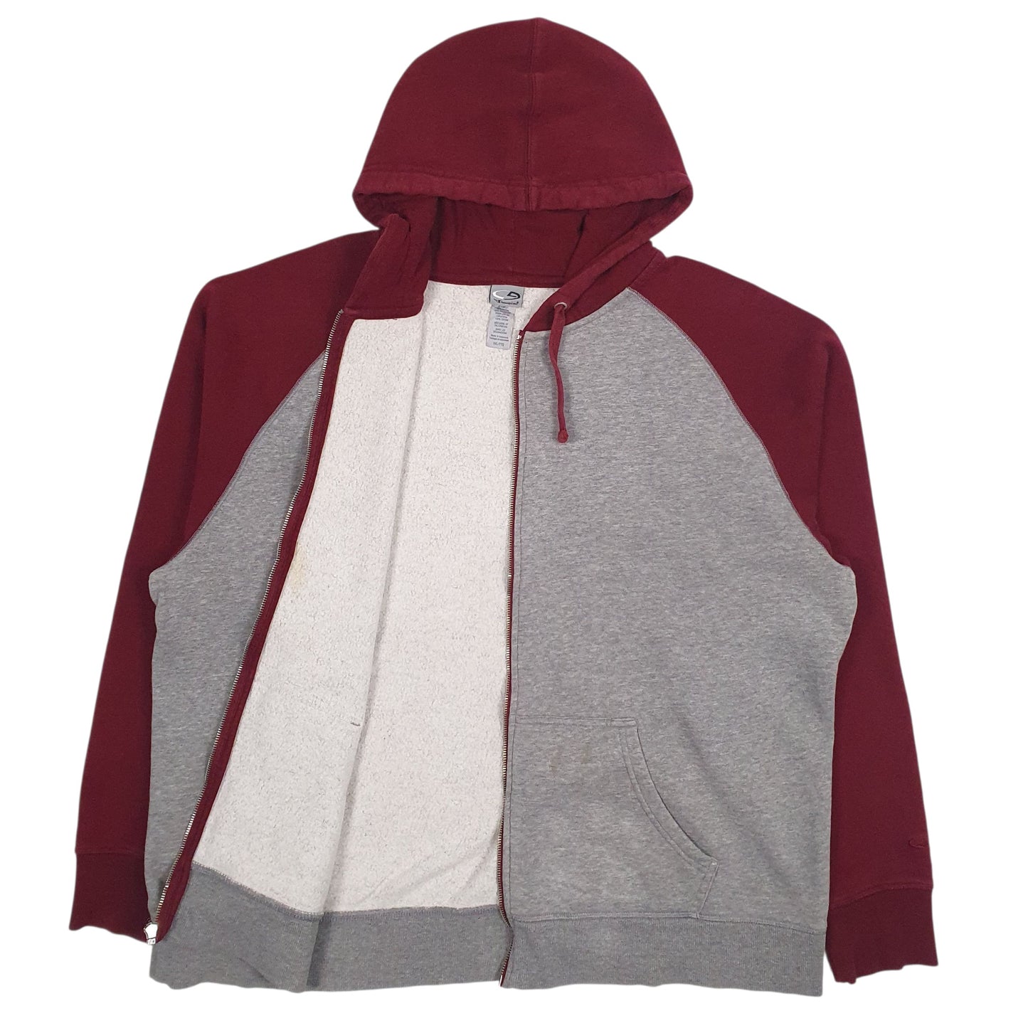 Mens Grey Champion  Full Zip Jumper