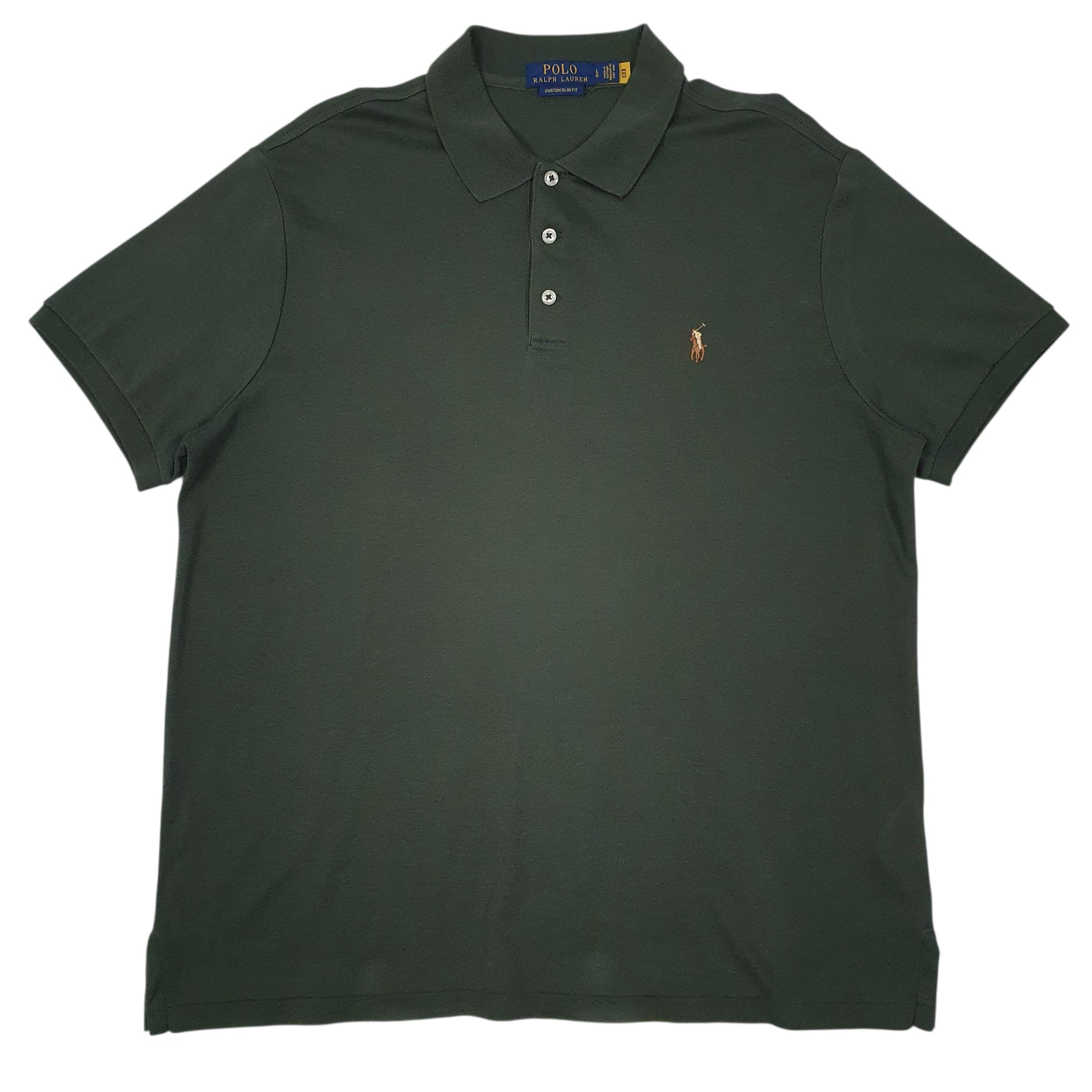 Mens Green Polo Ralph Lauren  Short Sleeve Polo Shirt
