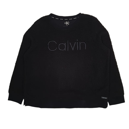 Womens Black Calvin Klein  Crewneck Jumper