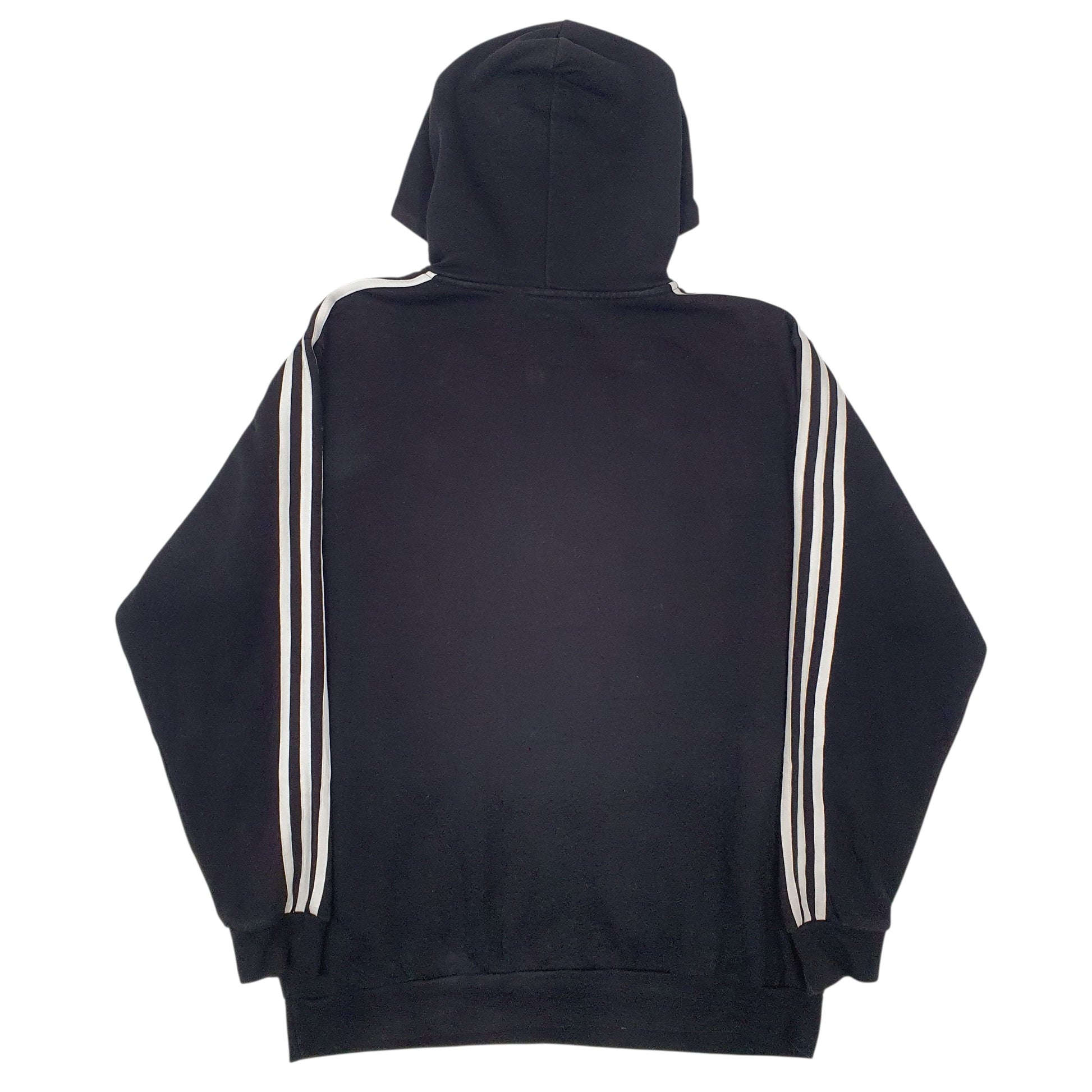 Mens Black Adidas Quarter Zip Hoodie Jumper