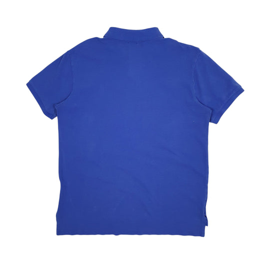 Mens Blue Polo Ralph Lauren Custom Fit  Polo Shirt
