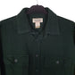 Mens Green L.L.Bean Thick Chamois Flannel Tall  Shirt