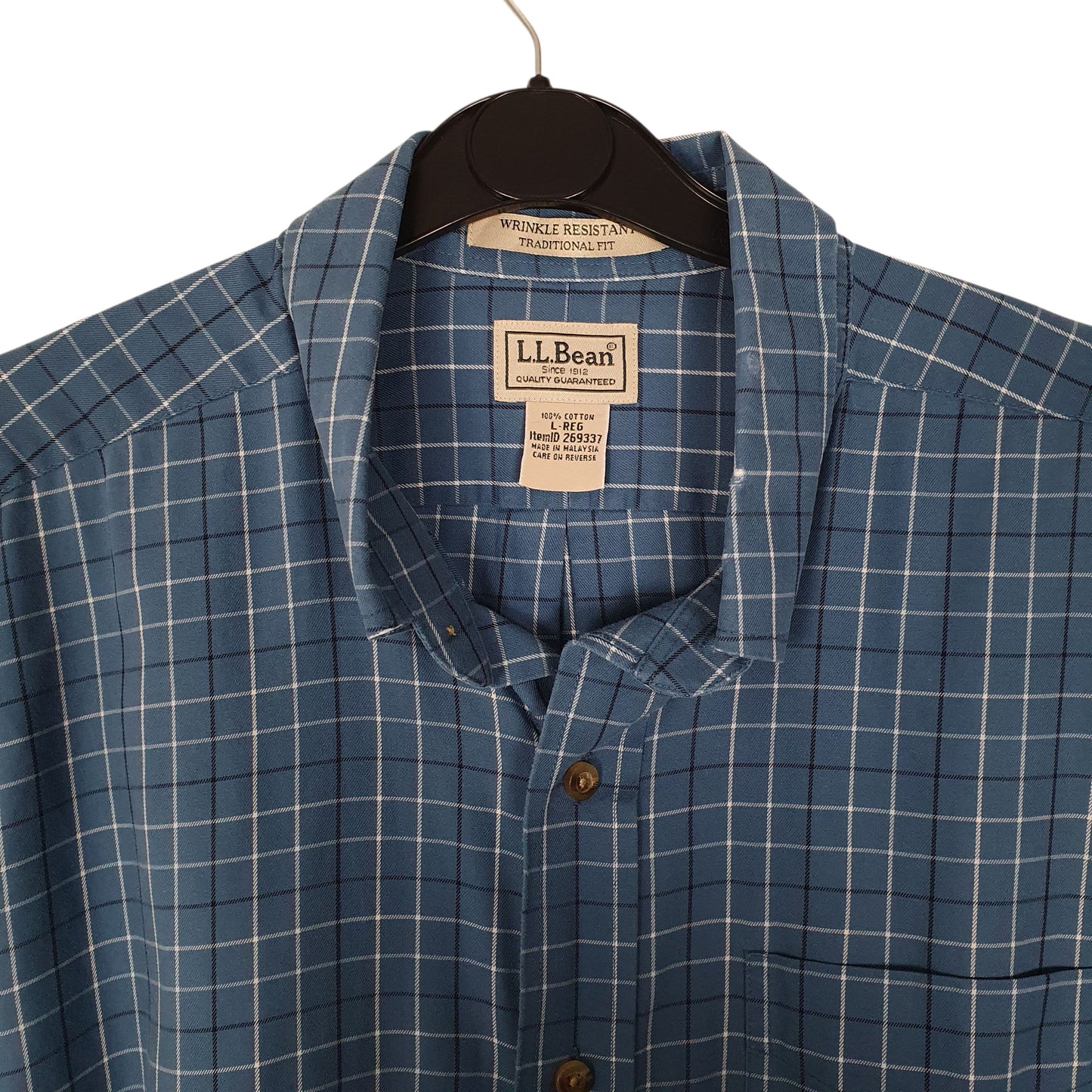 Mens Blue L.L.Bean   Shirt