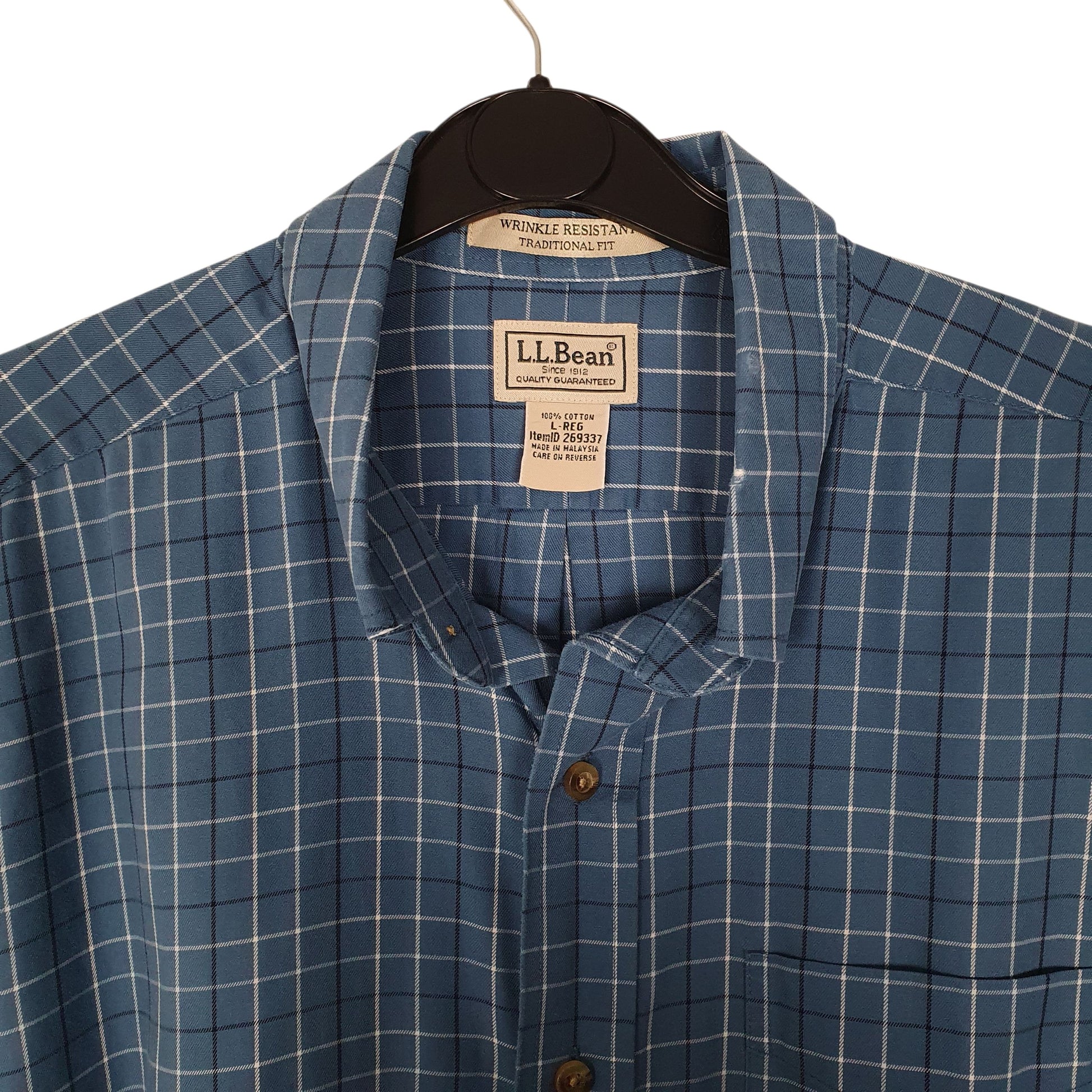 Mens Blue L.L.Bean   Shirt