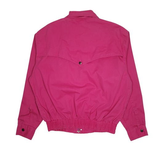 Mens Pink Wrangler Vintage 90s Brushpopper  Coat