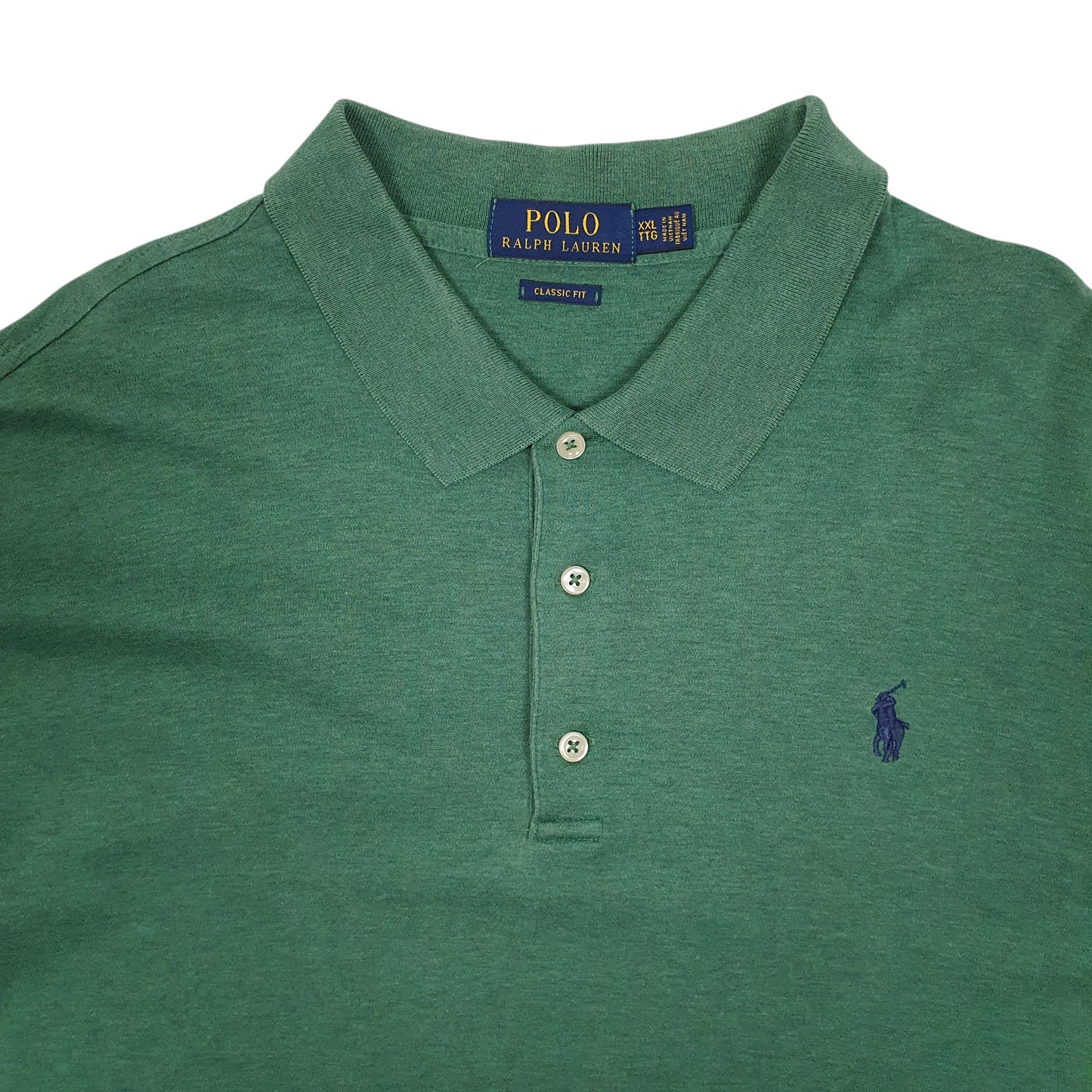 Mens Green Polo Ralph Lauren Classic Fit  Polo Shirt
