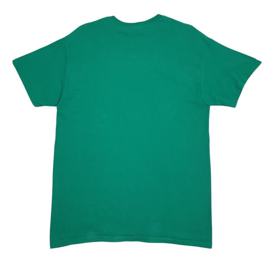 Mens Green Gildan Peter Pan  T Shirt