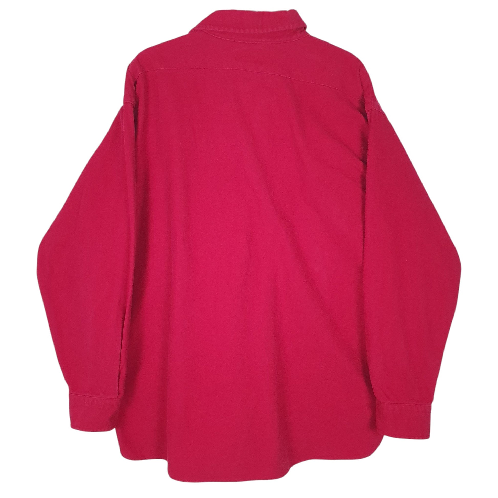 Mens Red L.L.Bean Chamois Vintage 90s Made In USA  Shirt