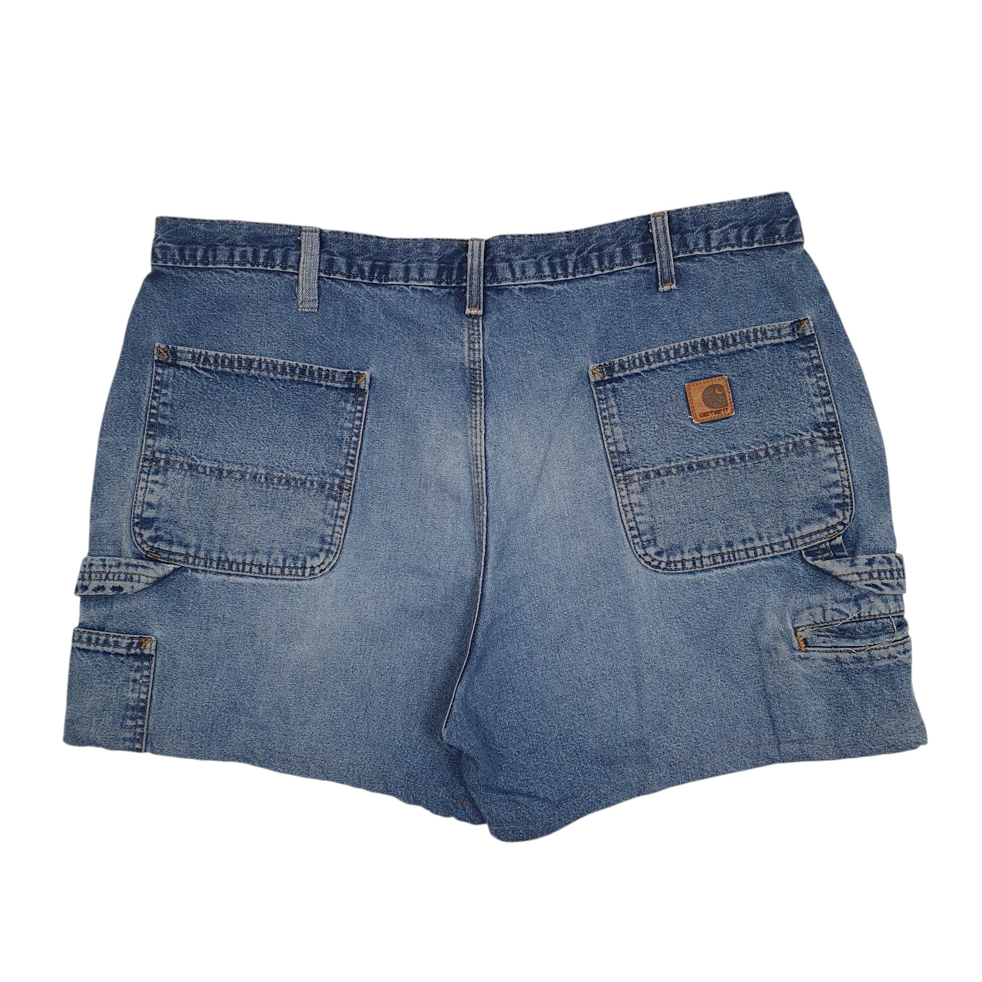 Mens Blue Carhartt   Shorts