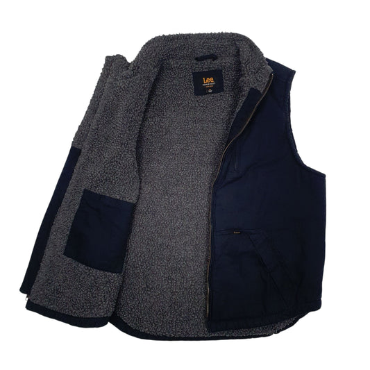 Mens Black Lee Fleece Lined  Coat