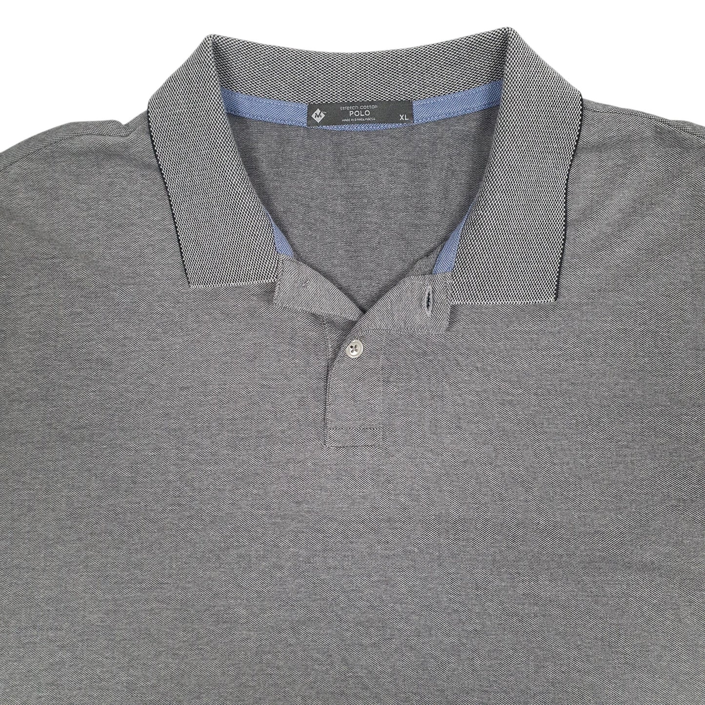 Mens Grey Members Mark   Polo Shirt