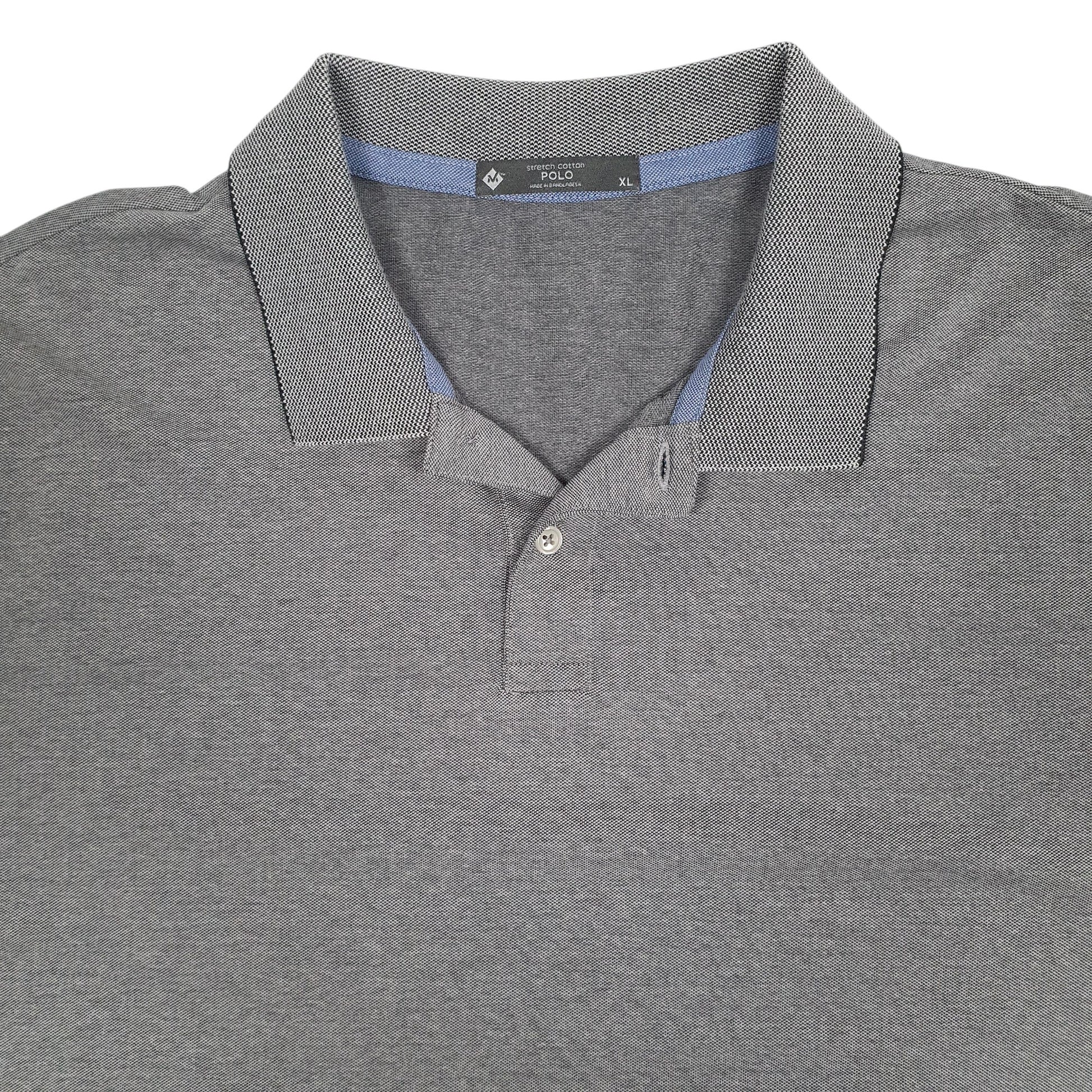 Mens Grey Members Mark   Polo Shirt