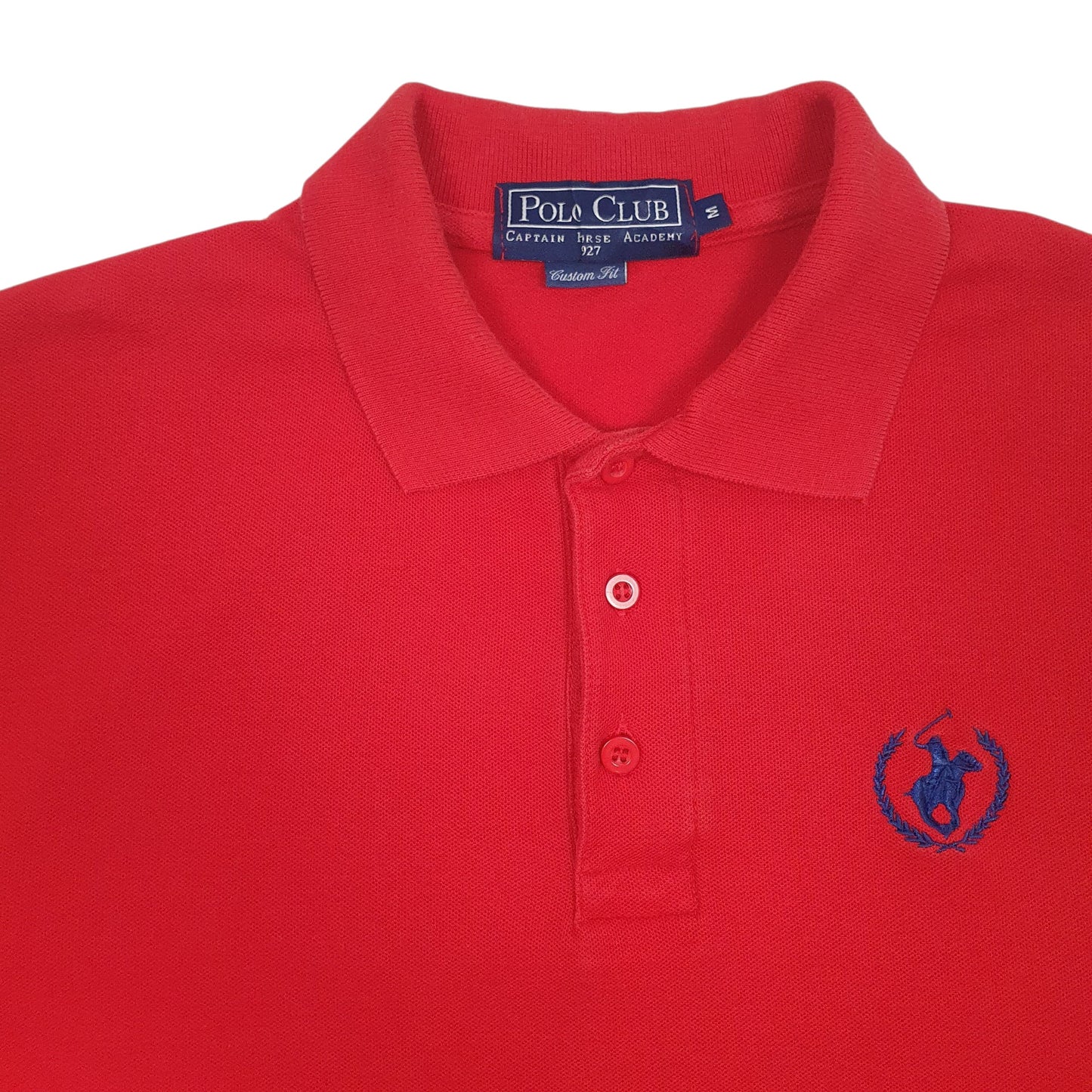 Mens Red Polo Club   Polo Shirt