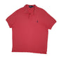 Mens Pink Polo Ralph Lauren Custom Fit Short Sleeve Polo Shirt