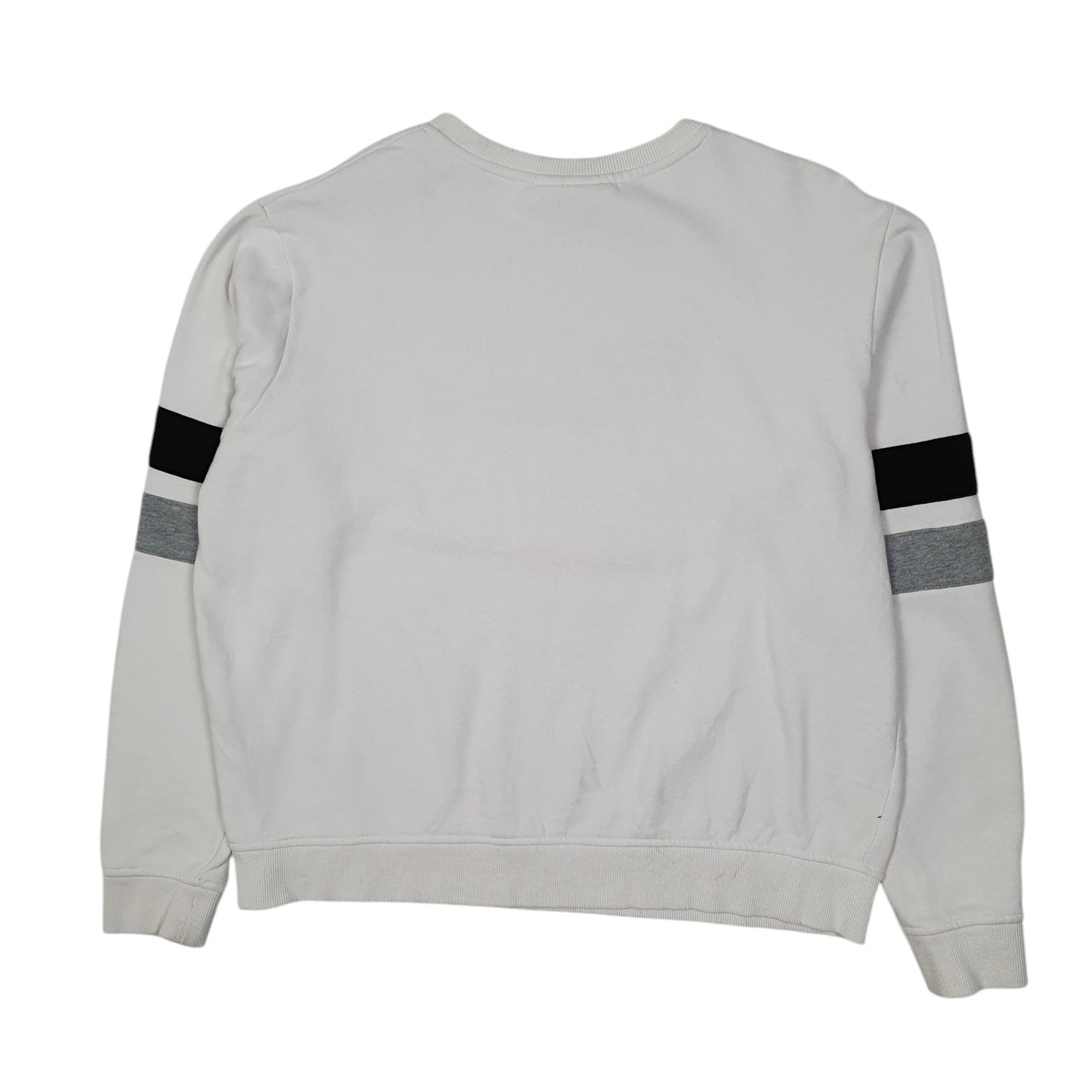 Womens White Fila  Crewneck Jumper