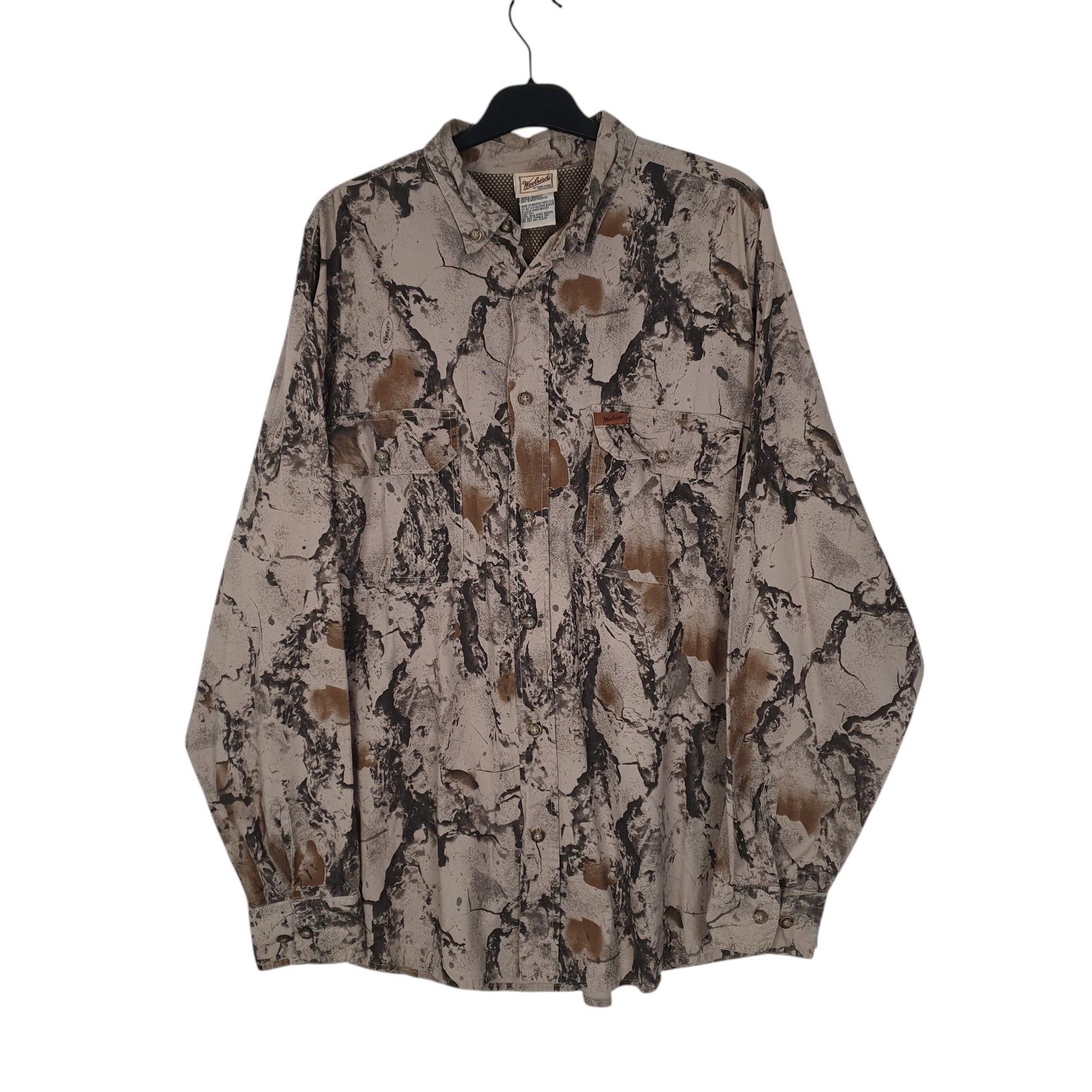 Mens Grey Woolrich Hunting Walking Realtree Long Sleeve Shirt