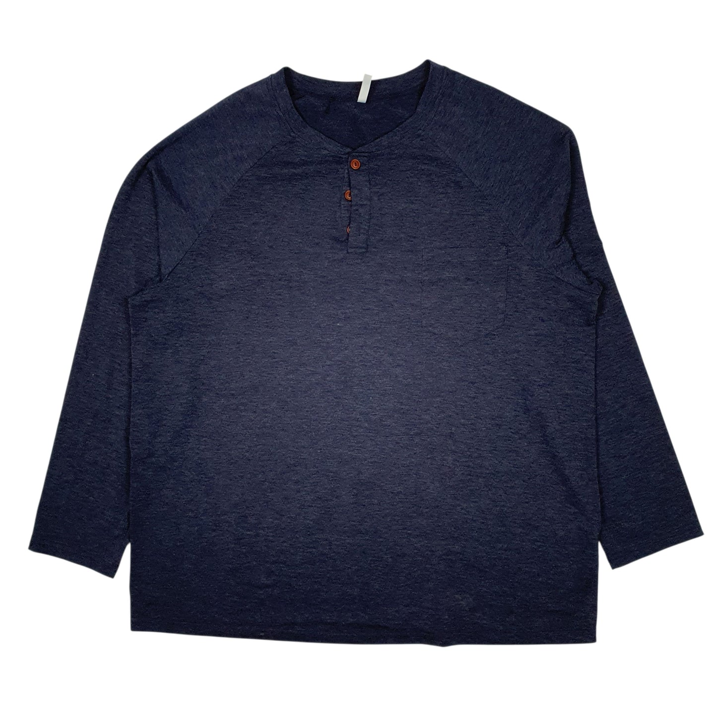 Mens Purple Taohuadao Henley Long Sleeve T Shirt