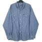 Mens Blue Ralph Lauren Vintage Long Sleeve Shirt