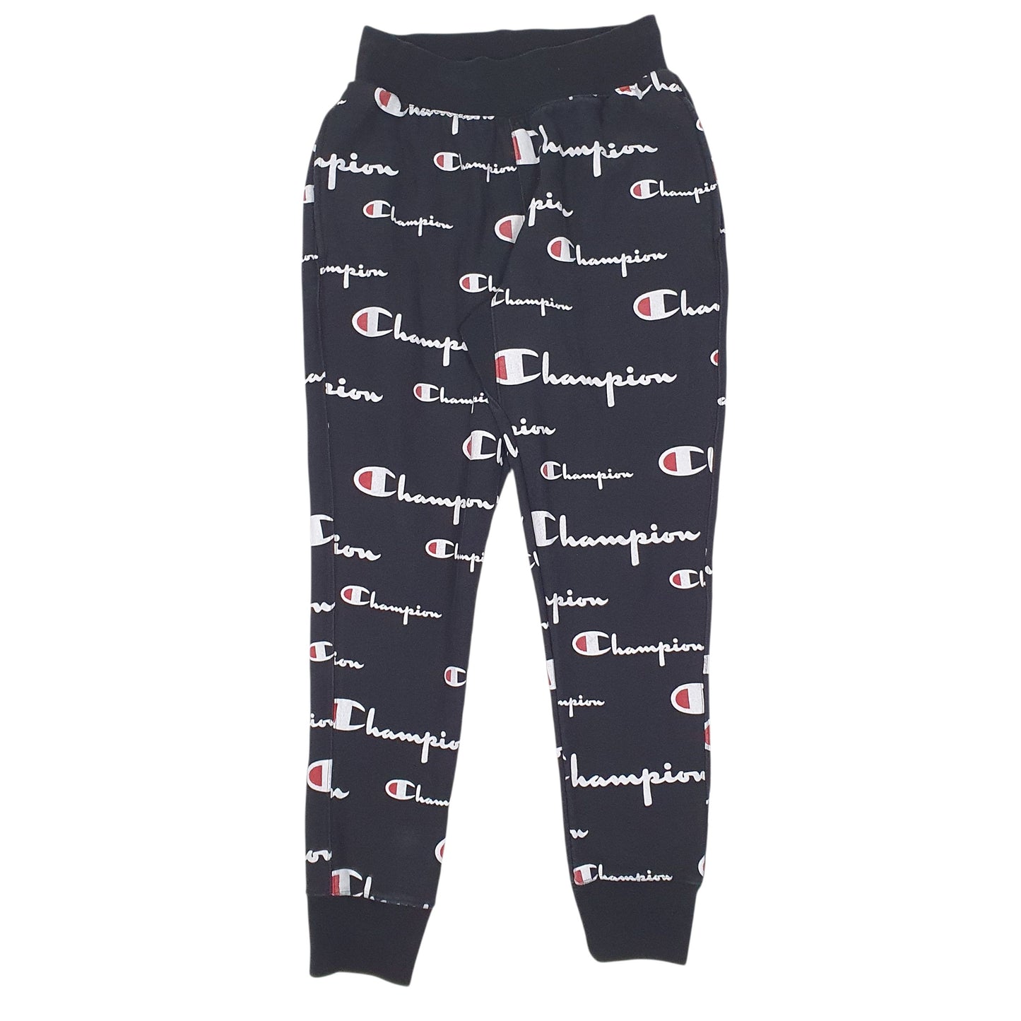 Womens Black Champion Reverse Weave Jogger Trousers