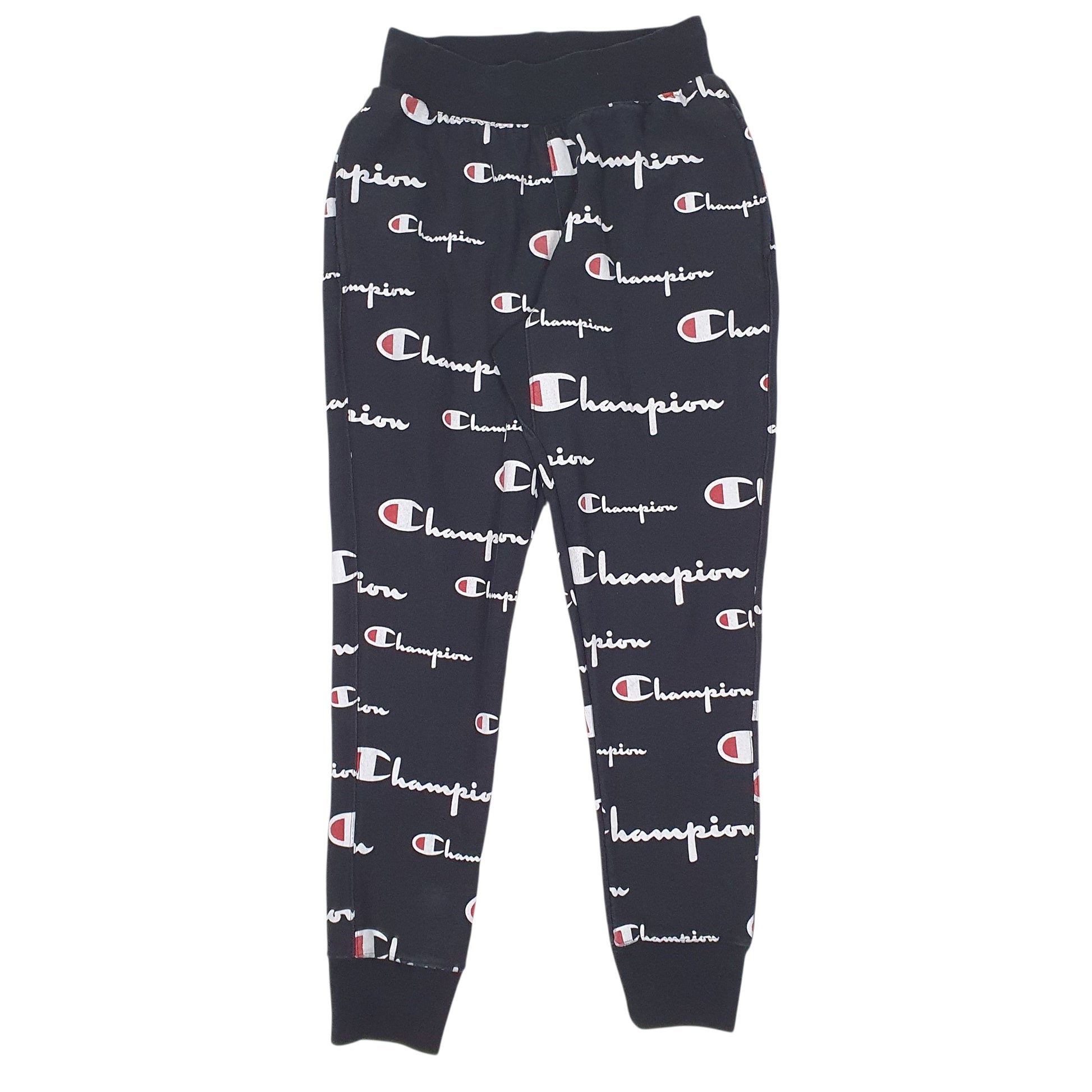 Womens Black Champion Reverse Weave Jogger Trousers