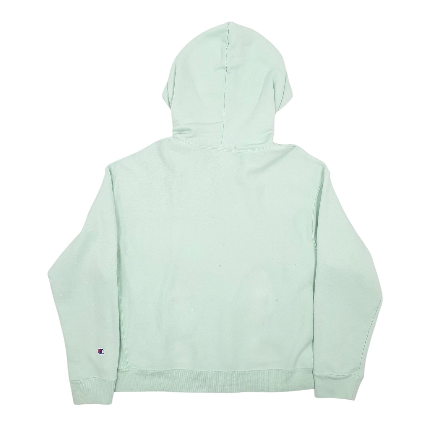 Womens Green Champion Reverse Weave Hoodie Jumper