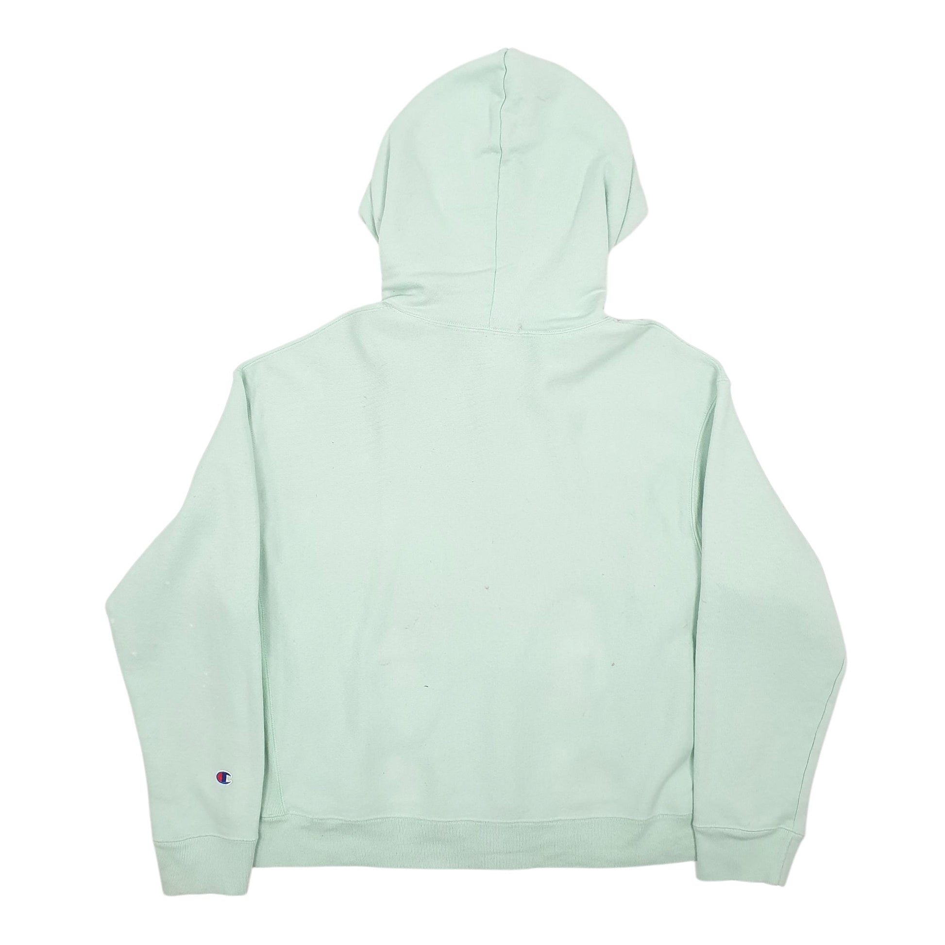 Womens Green Champion Reverse Weave Hoodie Jumper