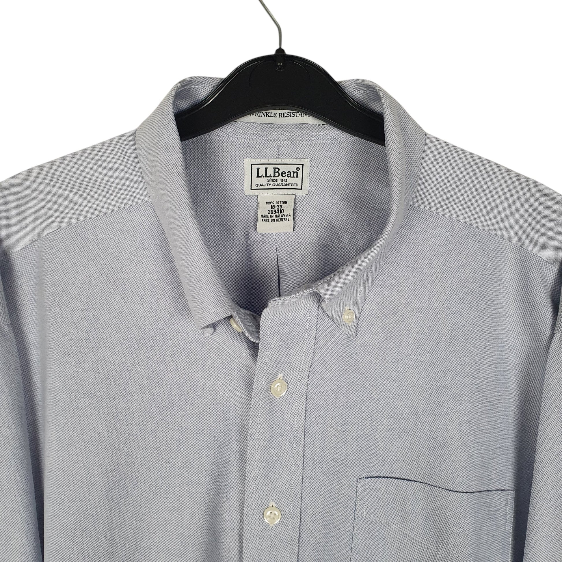 Mens Blue L.L.Bean   Shirt