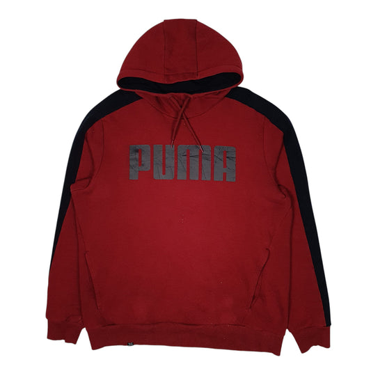 Mens Red Puma  Hoodie Jumper