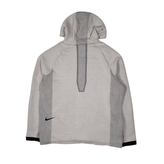 Mens White Nike Hoodie Full Zip Jumper