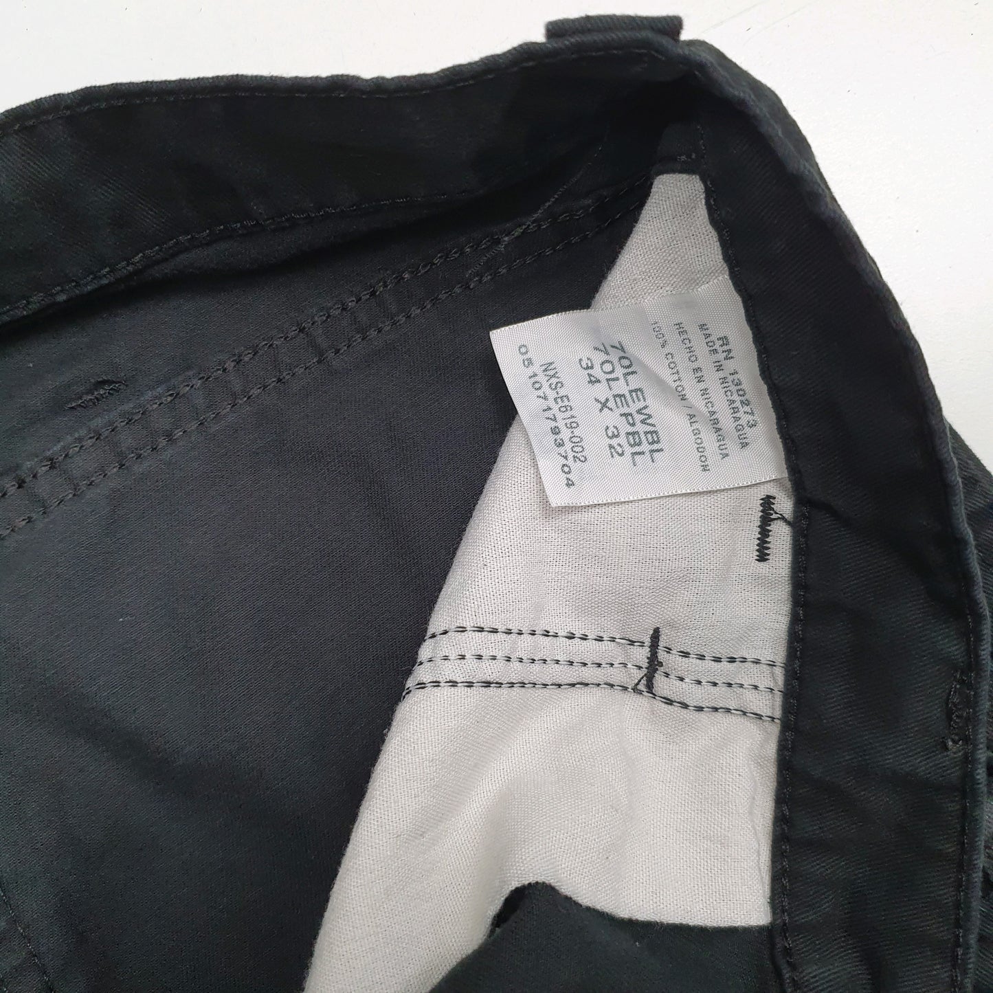 Mens Black Wrangler   Trousers