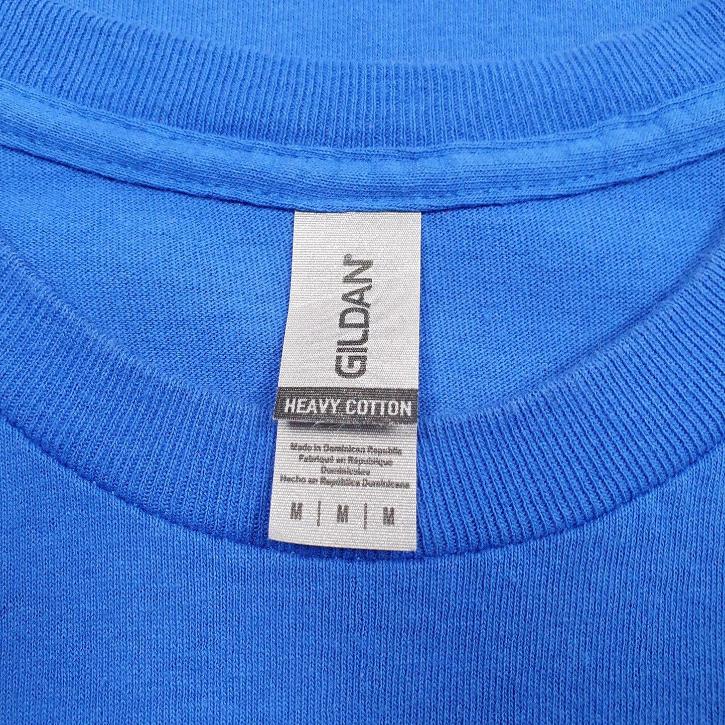 Mens Blue Gildan  Hoodie T Shirt