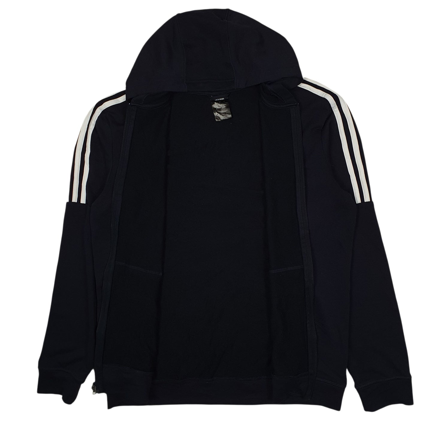 Mens Navy Adidas Hoodie Full Zip Jumper