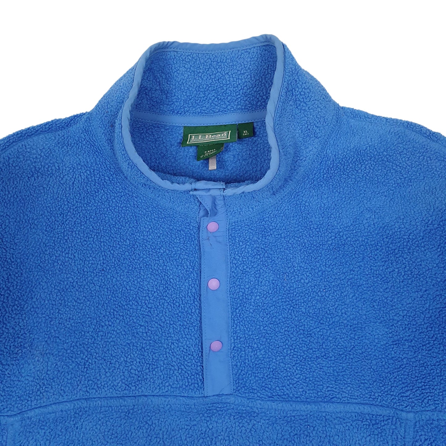 Mens Blue L.L.Bean  Quarter Zip Jumper