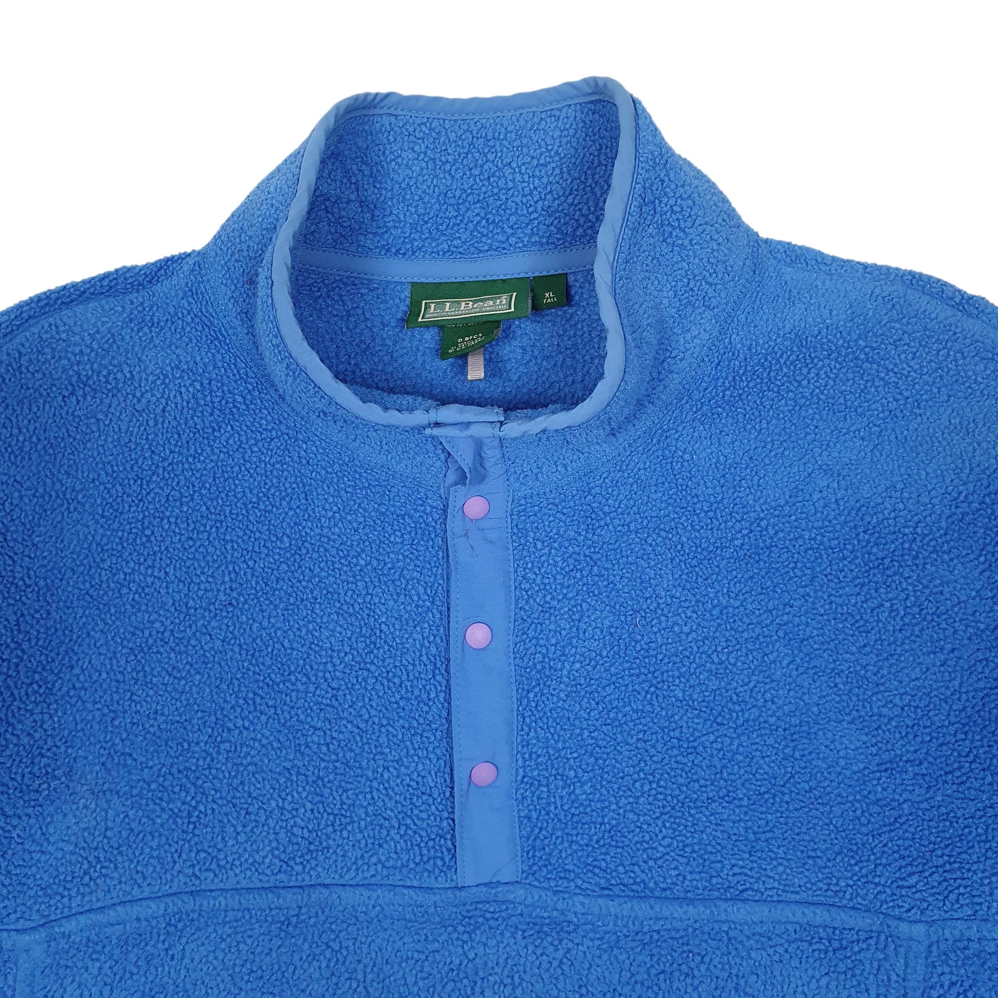 Mens Blue L.L.Bean  Quarter Zip Jumper