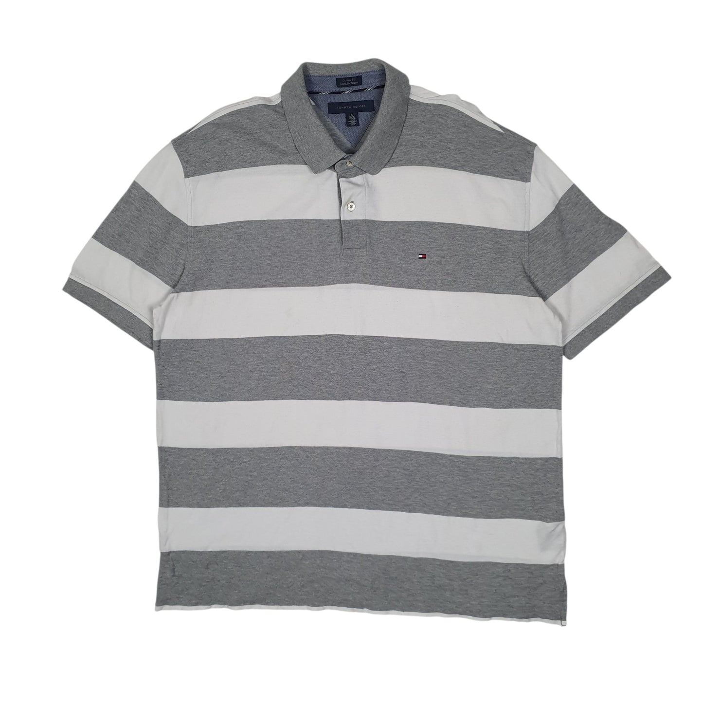 Mens Grey Tommy Hilfiger  Short Sleeve Polo Shirt