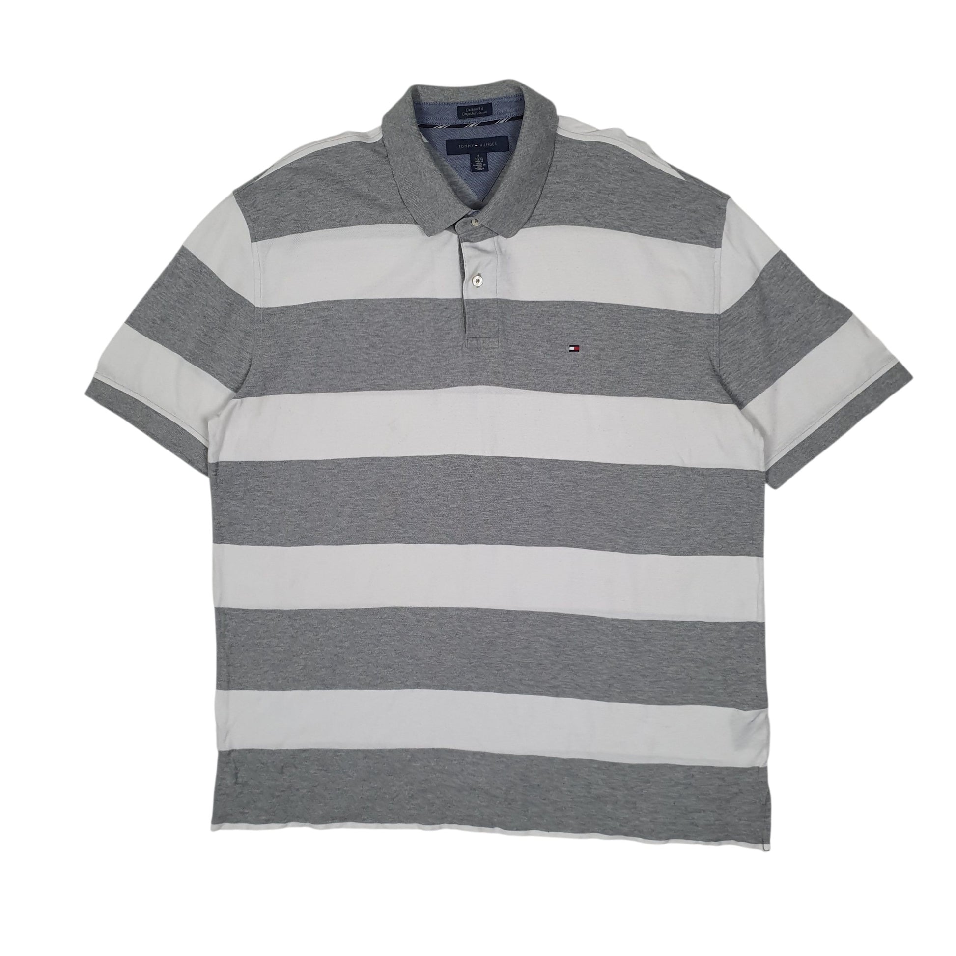 Mens Grey Tommy Hilfiger  Short Sleeve Polo Shirt